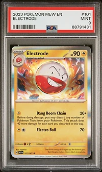2023 Pokemon Mew En-151 101 Electrode PSA 9