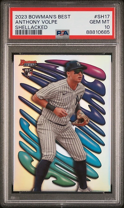 2023 Bowman's Best Shellacked Sh17 Anthony Volpe PSA 10