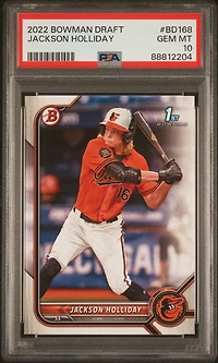 2022 Bowman Draft Bd168 Jackson Holliday PSA 10