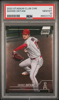 2022 Topps Stadium Club Chrome 1 Shohei Ohtani PSA 10