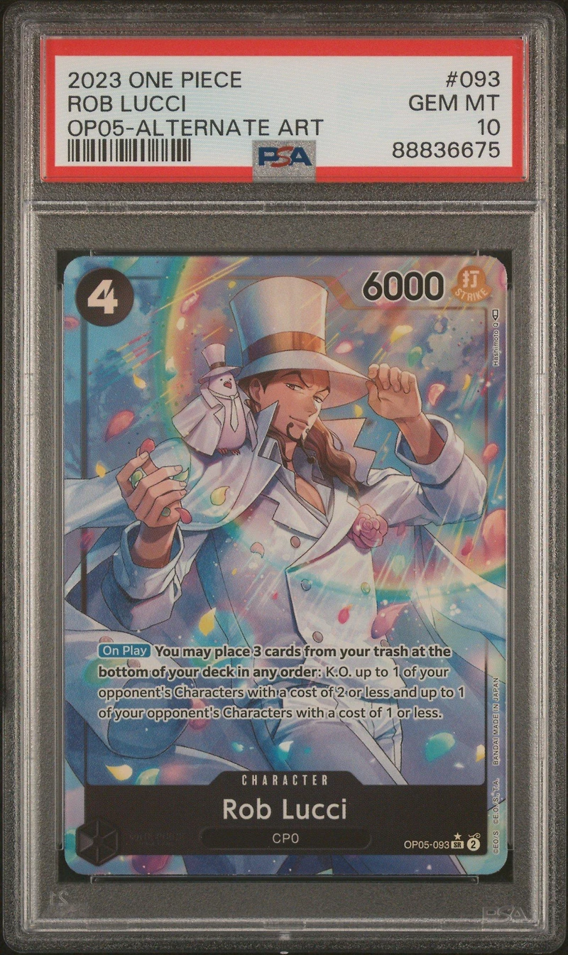 2023 One Piece Awakening Of The New Era 093 Rob Lucci PSA 10