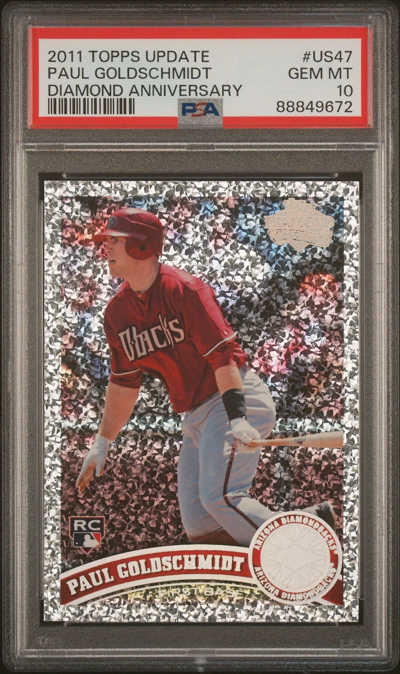 2011 Topps Update Us47 Paul Goldschmidt Diamond Anniversary PSA 10