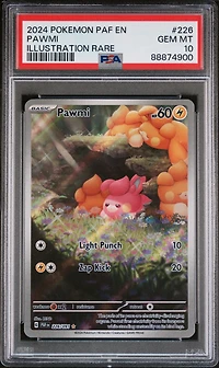 2024 Pokemon Paf En-paldean Fates 226 Pawmi Illustration Rare PSA