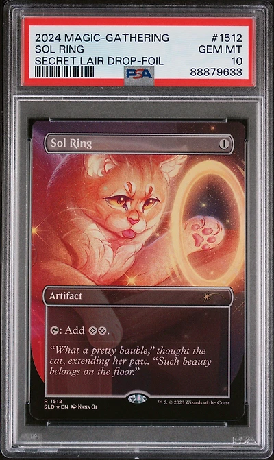 2024 Magic The Gathering Secret Lair Drop 1512 Sol Ring Foil PSA 10