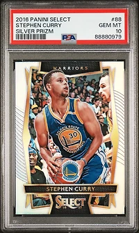 2016 Panini Select 88 Stephen Curry Silver Prizm PSA 10