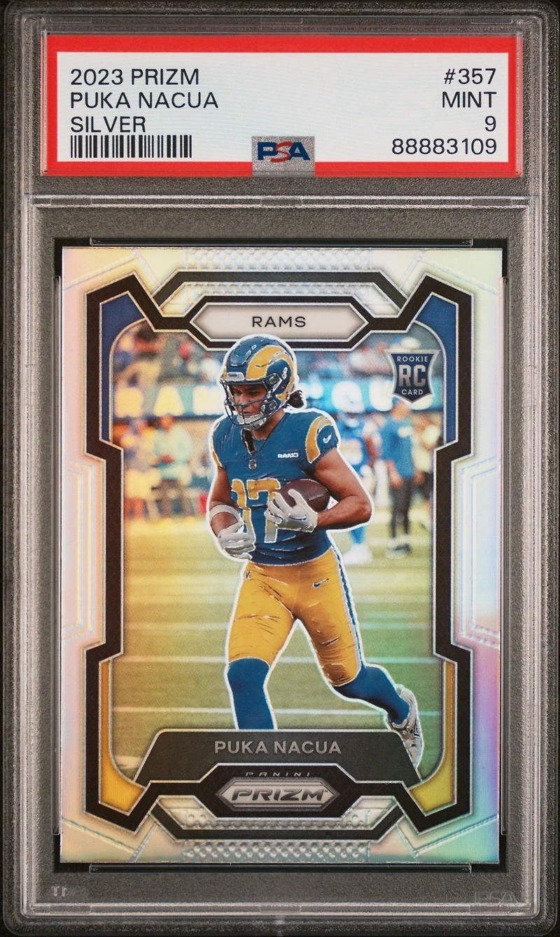 2023 Panini Prizm 357 Puka Nacua Silver Prizm PSA