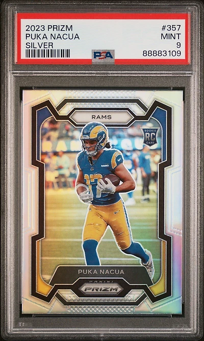 2023 Panini Prizm 357 Puka Nacua Silver Prizm PSA