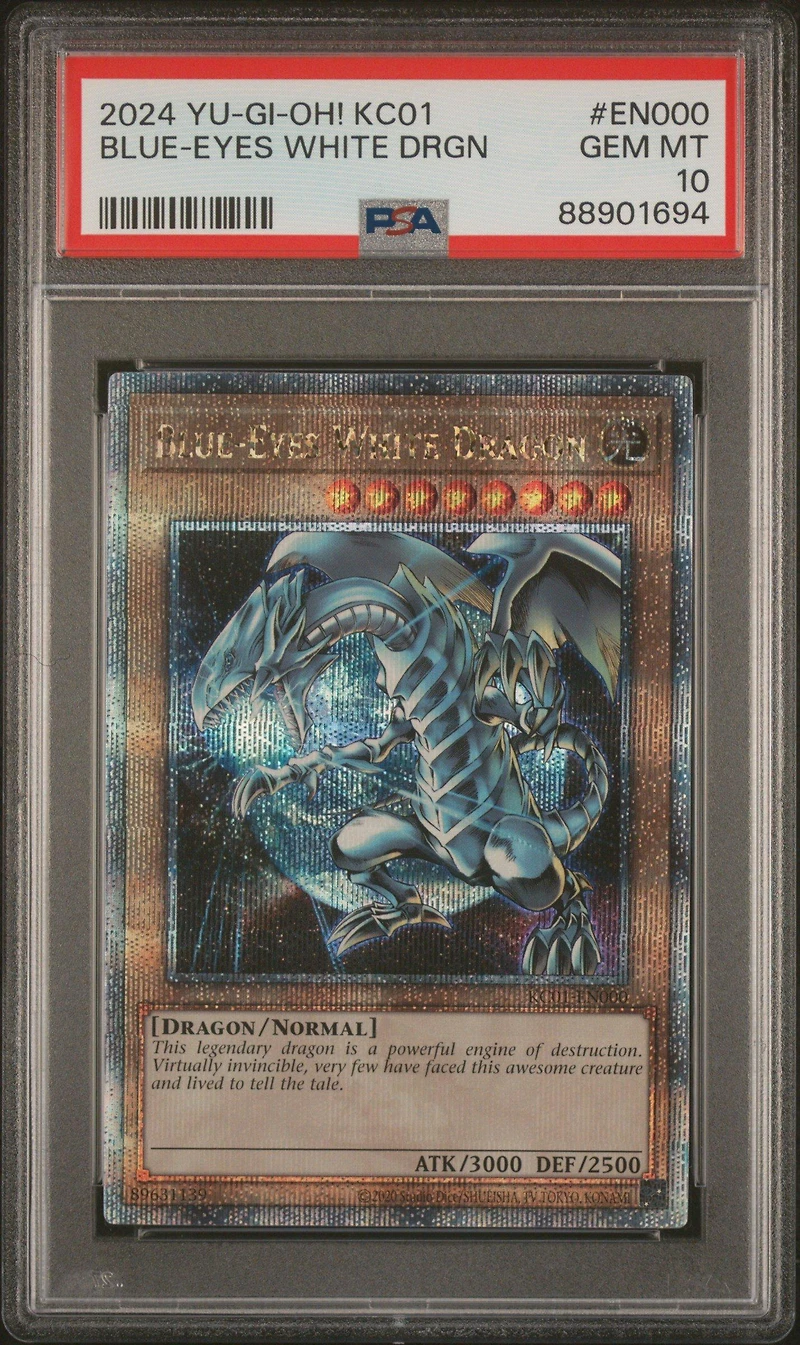 2024 Yu-gi-oh! Kc01-25th Anniversary Ultimate Kaiba Set En000 Blue-eyes White Dragon PSA 10