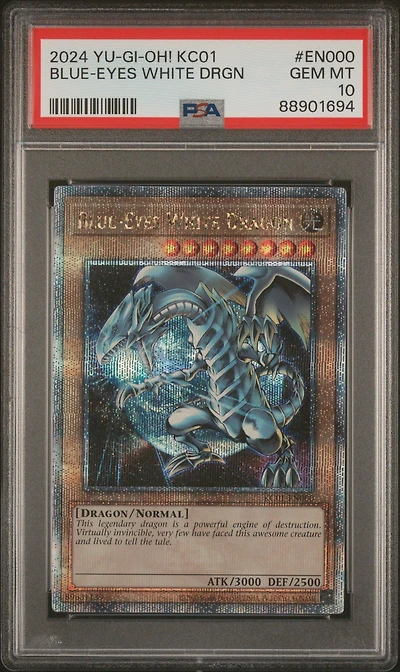 2024 Yu-gi-oh! Kc01-25th Anniversary Ultimate Kaiba Set En000 Blue-eyes White Dragon PSA 10