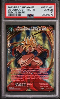 2023 Dragon Ball Super Card Game Series 23 Perfect Combination Bt23-011 Ss Gohan, S PSA 10