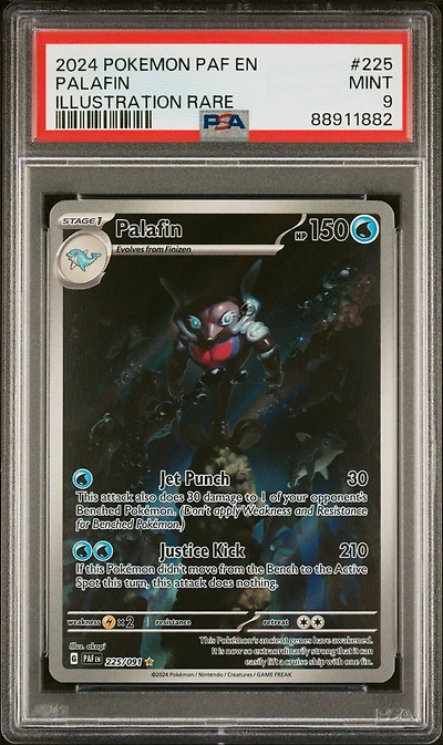 2024 Pokemon Paf En-paldean Fates 225 Palafin PSA 9