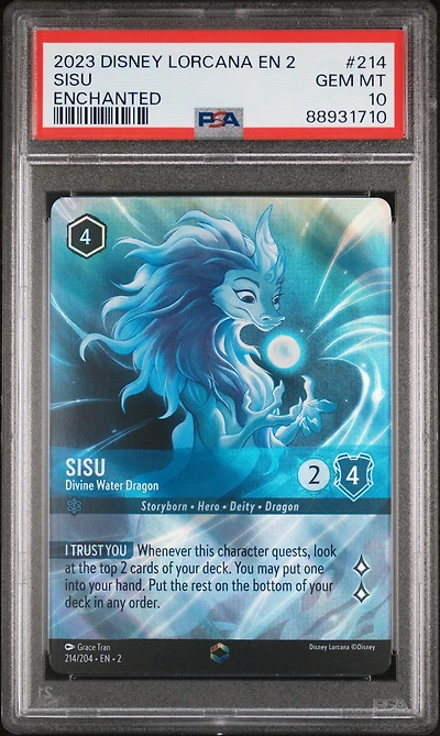 2023 Disney Lorcana En 2-rise Of The Floodborn 214 Sisu PSA 10