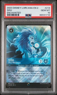 2023 Disney Lorcana En 2-rise Of The Floodborn 214 Sisu PSA 10
