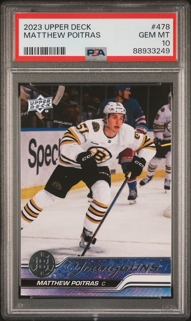 2023 Upper Deck 478 Matthew Poitras PSA 10