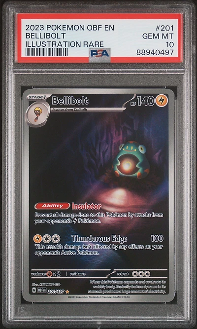 2023 Pokemon Obf En-obsidian Flames 201 Bellibolt PSA