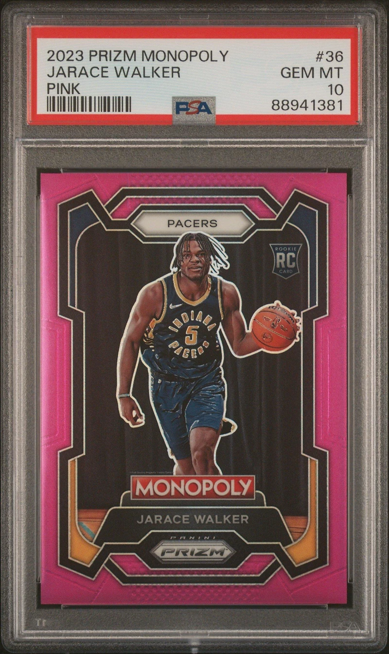 2023 Panini Prizm Monopoly 36 Jarace Walker Pink PSA 10