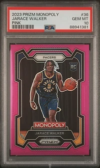 2023 Panini Prizm Monopoly 36 Jarace Walker Pink PSA 10