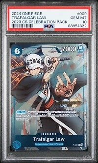 2024 One Piece Championship 2023 Celebration Pack 009 Trafalgar Law PSA 10