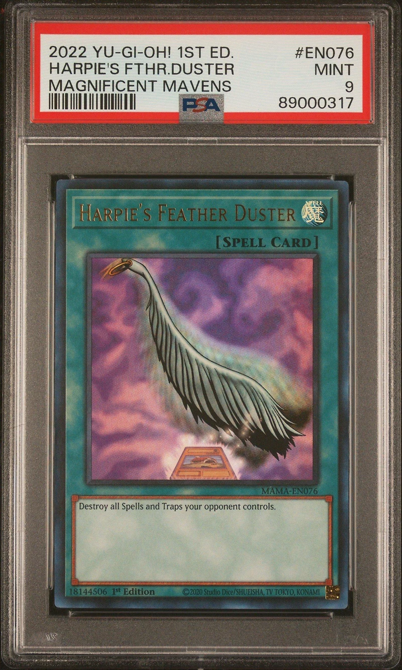 2022 Yu-gi-oh! Magnificent Mavens En076 Harpie's Fthr.duster PSA 9
