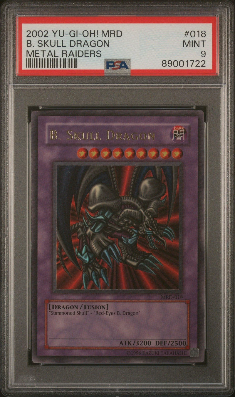 2002 Yu-gi-oh! Mrd-metal Raiders 018 B. Skull Dragon PSA 9