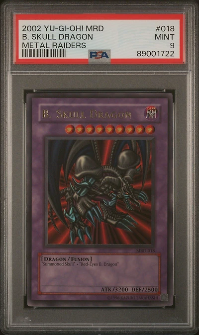 2002 Yu-gi-oh! Mrd-metal Raiders 018 B. Skull Dragon PSA 9