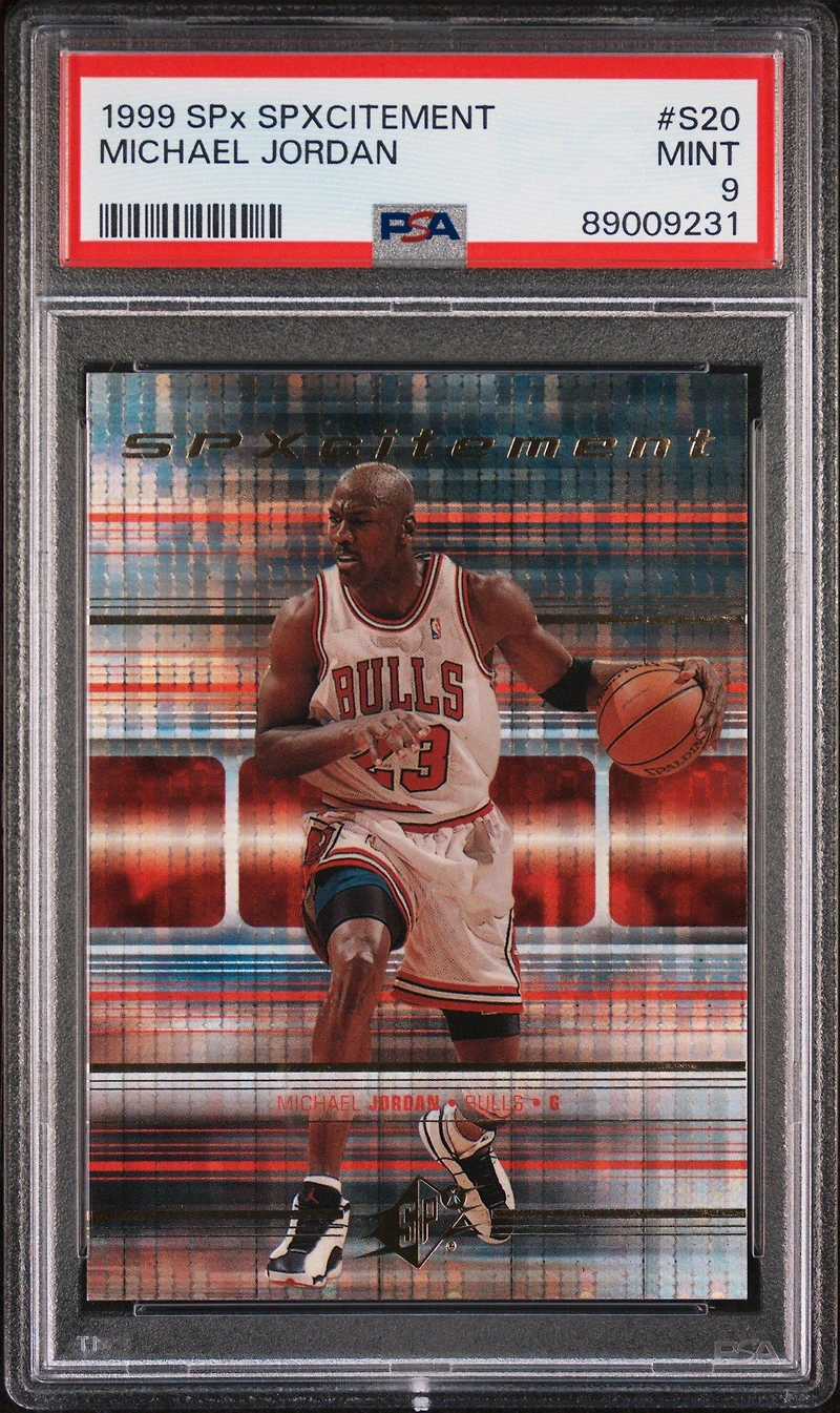 1999 Spx Spxcitement S20 Michael Jordan PSA 9