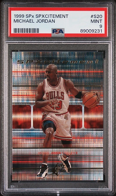 1999 Spx Spxcitement S20 Michael Jordan PSA 9