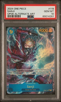 2024 One Piece Wings Of The Captain 119 Sanji Alternate Art PSA 10