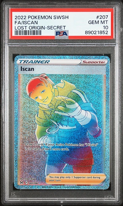 2022 Pokemon Sword & Shield Lost Origin 207 Full Art/iscan Secret PSA 10