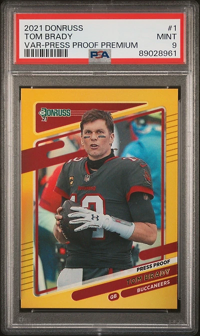 2021 Panini Donruss 1 Tom Brady PSA 9