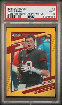 2021 Panini Donruss 1 Tom Brady PSA 9