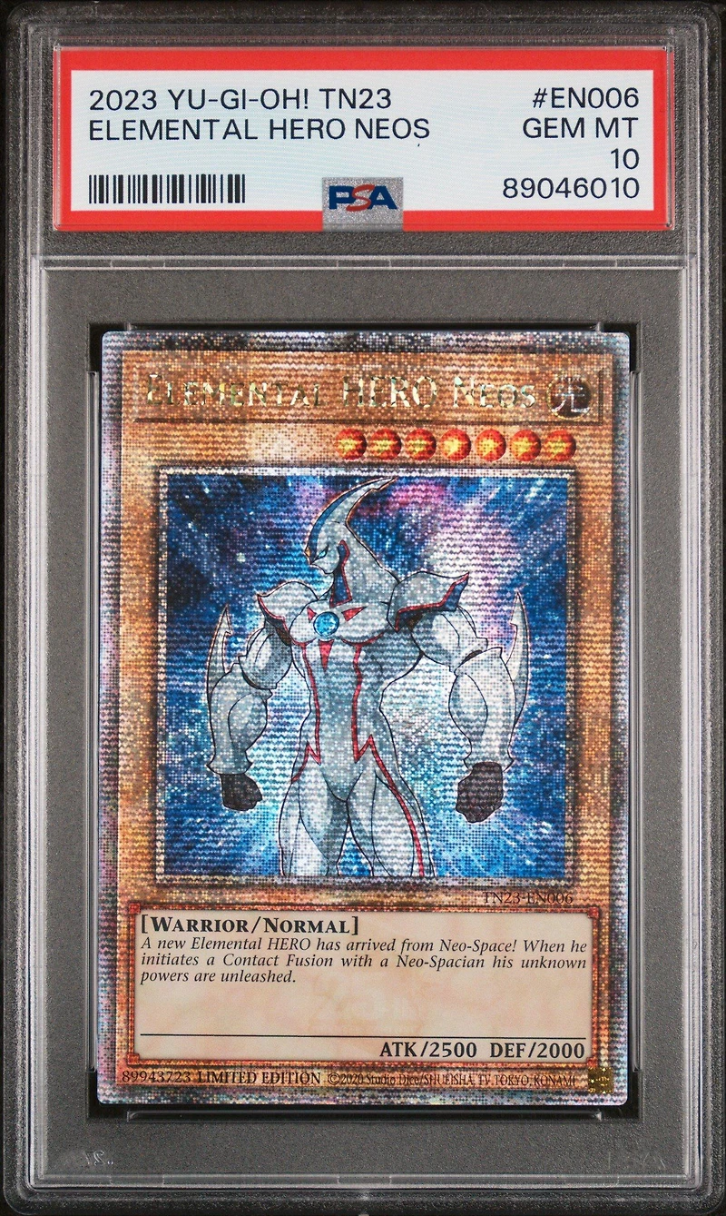 2023 Yu-gi-oh! Tn23-25th Anniversary Tin: Dueling Heroes En006 Elemental Hero Neos PSA 10
