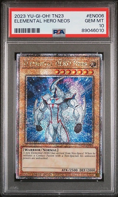 2023 Yu-gi-oh! Tn23-25th Anniversary Tin: Dueling Heroes En006 Elemental Hero Neos PSA 10
