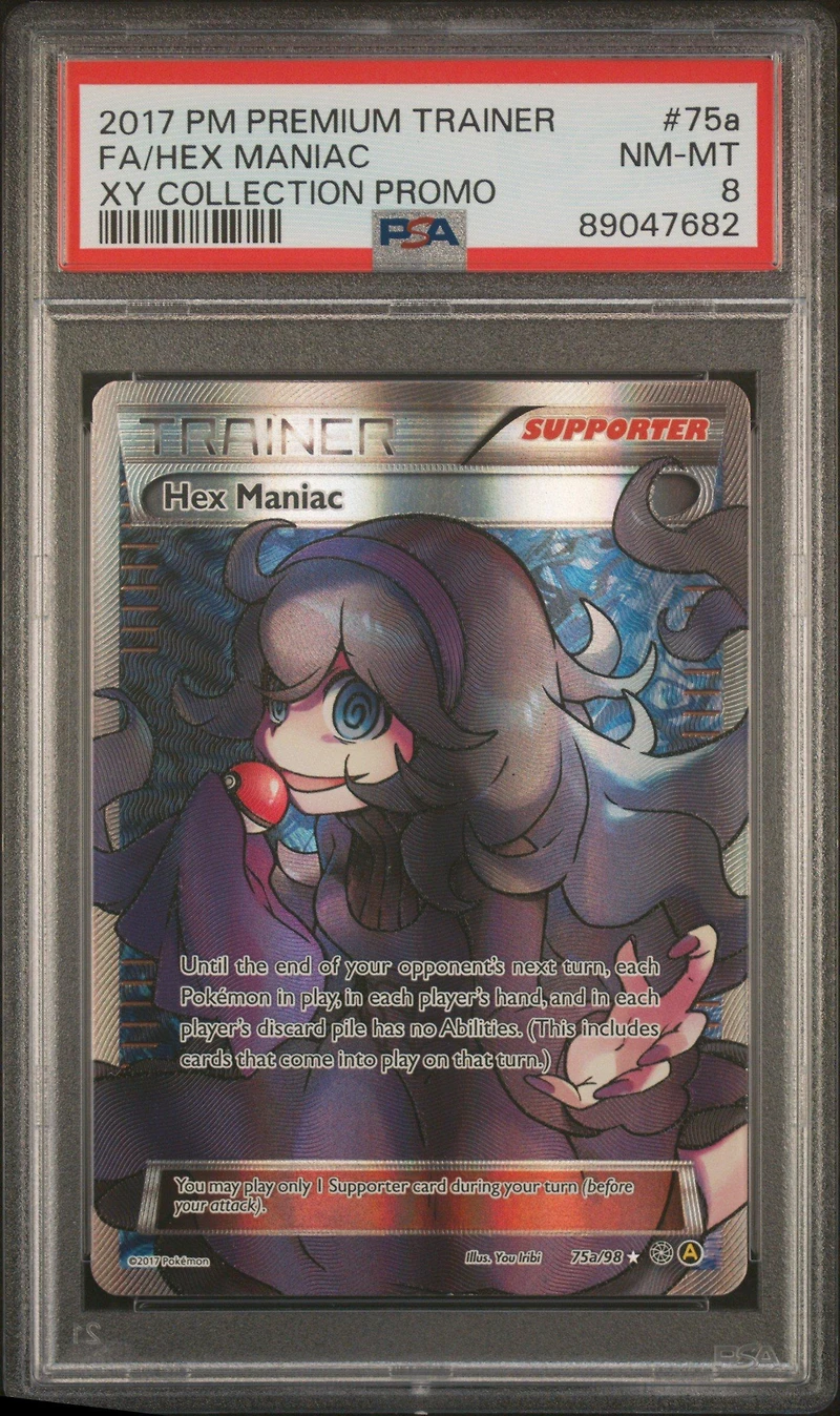 2017 Pokemon Premium Trainer Xy Collection Promo 75a Full Art/hex Maniac PSA 8