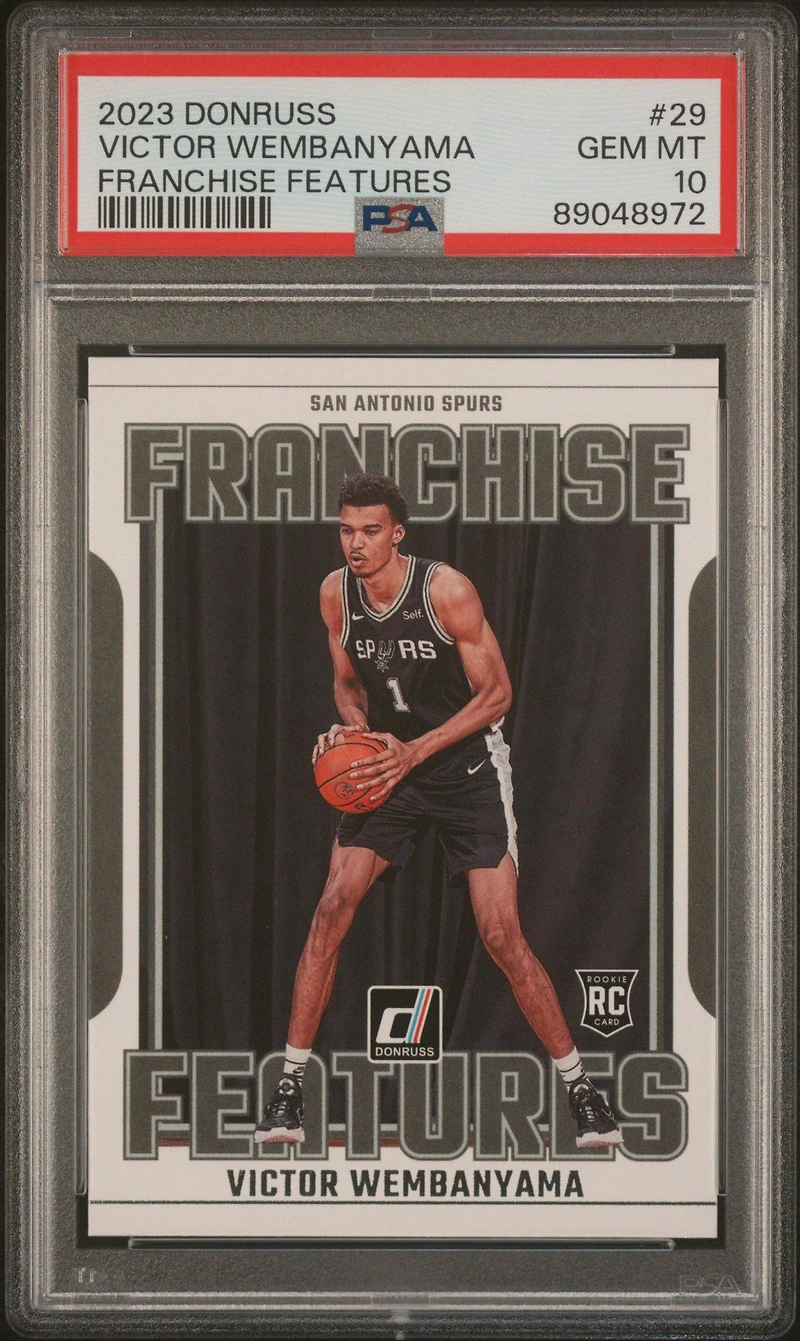 2023 Panini Donruss Franchise Features 29 Victor Wembanyama PSA