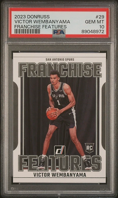 2023 Panini Donruss Franchise Features 29 Victor Wembanyama PSA