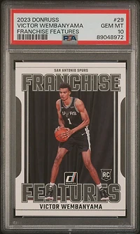 2023 Panini Donruss Franchise Features 29 Victor Wembanyama PSA