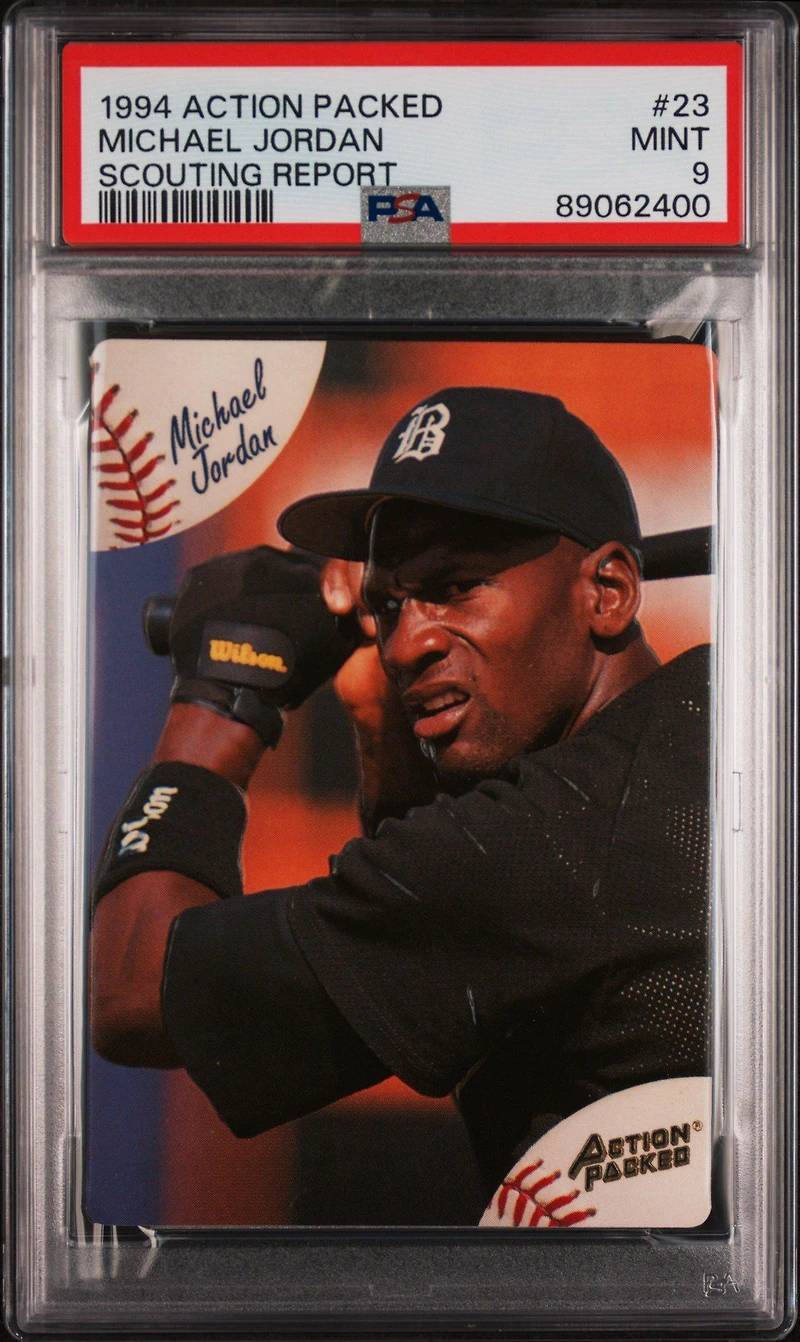 1994 Action Packed Scouting Report 23 Michael Jordan PSA 9