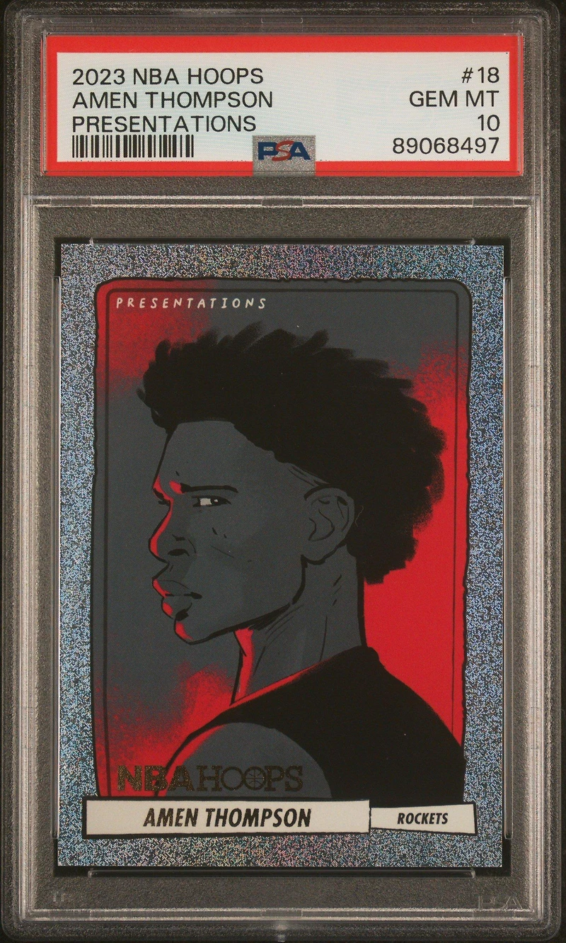 2023 Panini Nba Hoops Presentations 18 Amen Thompson PSA 10