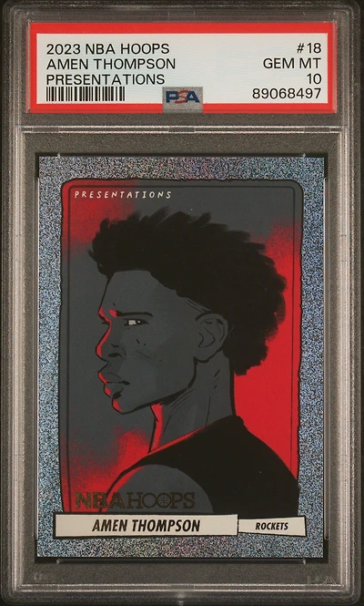 2023 Panini Nba Hoops Presentations 18 Amen Thompson PSA 10