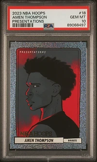 2023 Panini Nba Hoops Presentations 18 Amen Thompson PSA 10