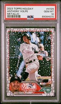 2023 Topps Holiday H129 Anthony Volpe Metallic PSA 10