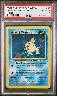 2001 Pokemon Neo Revelation 66 Shining Magikarp-holo PSA 8
