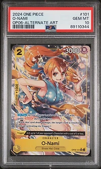 2024 One Piece Wings Of The Captain 101 O-nami Alternate Art PSA 10