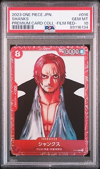 2023 One Piece Japanese Premium Card Collection -one Piece Film Red- 016 Shanks PSA 10