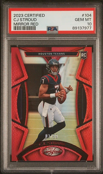 2023 Panini Certified 104 Cj Stroud PSA 10