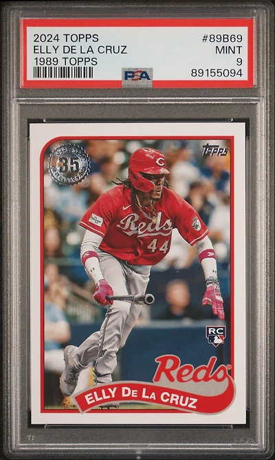 2024 Topps 1989 Topps Baseball 89b69 Elly De La Cruz PSA 9