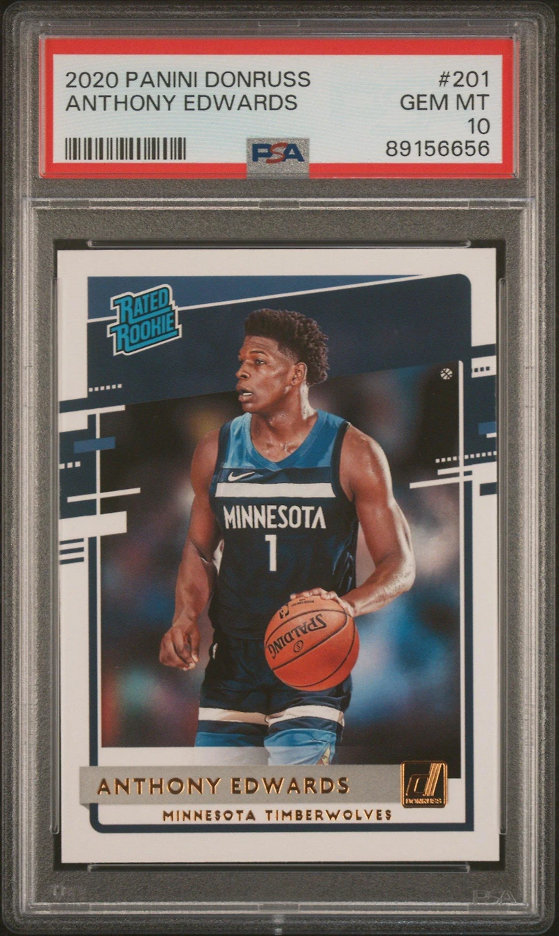 2020 Panini Donruss 201 Anthony Edwards PSA