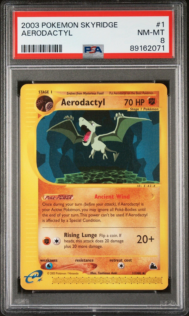 2003 Pokemon Skyridge 1 Aerodactyl PSA