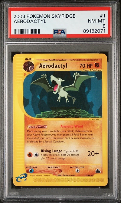 2003 Pokemon Skyridge 1 Aerodactyl PSA